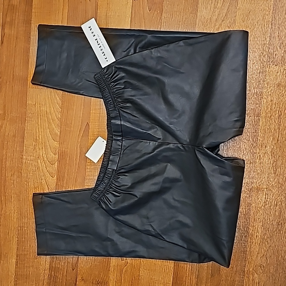 Caroline Rose Faux Leather Pants